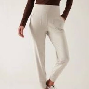 Athleta Venice Mid Rise Jogger Pants Size 2X Abalone Grey Active #597888 NWOT